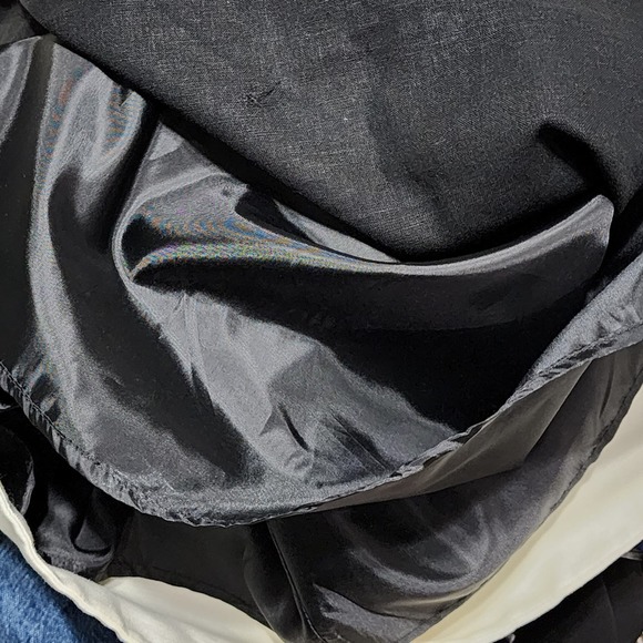 Sleeveless Black Dress White Trim V Neck Casual Party Cocktail - Picture 11 of 11